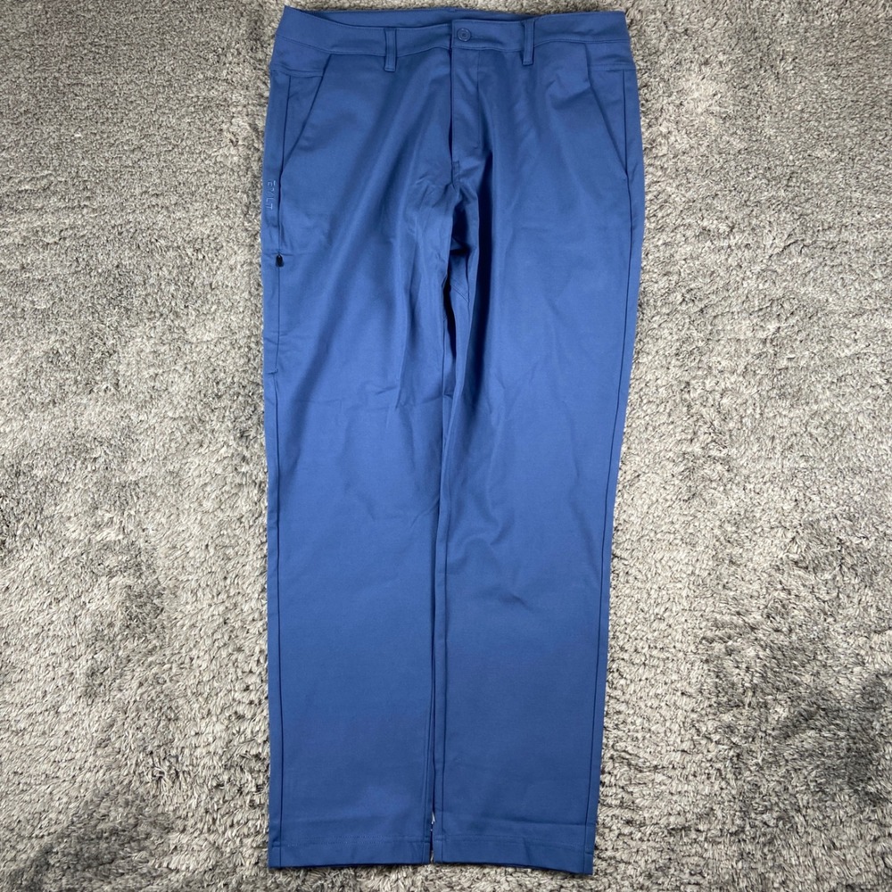 BYLT Everyday Pant 2.0 Men 38x31 Blue Slim Fit Performance Chino Trouser Stretch